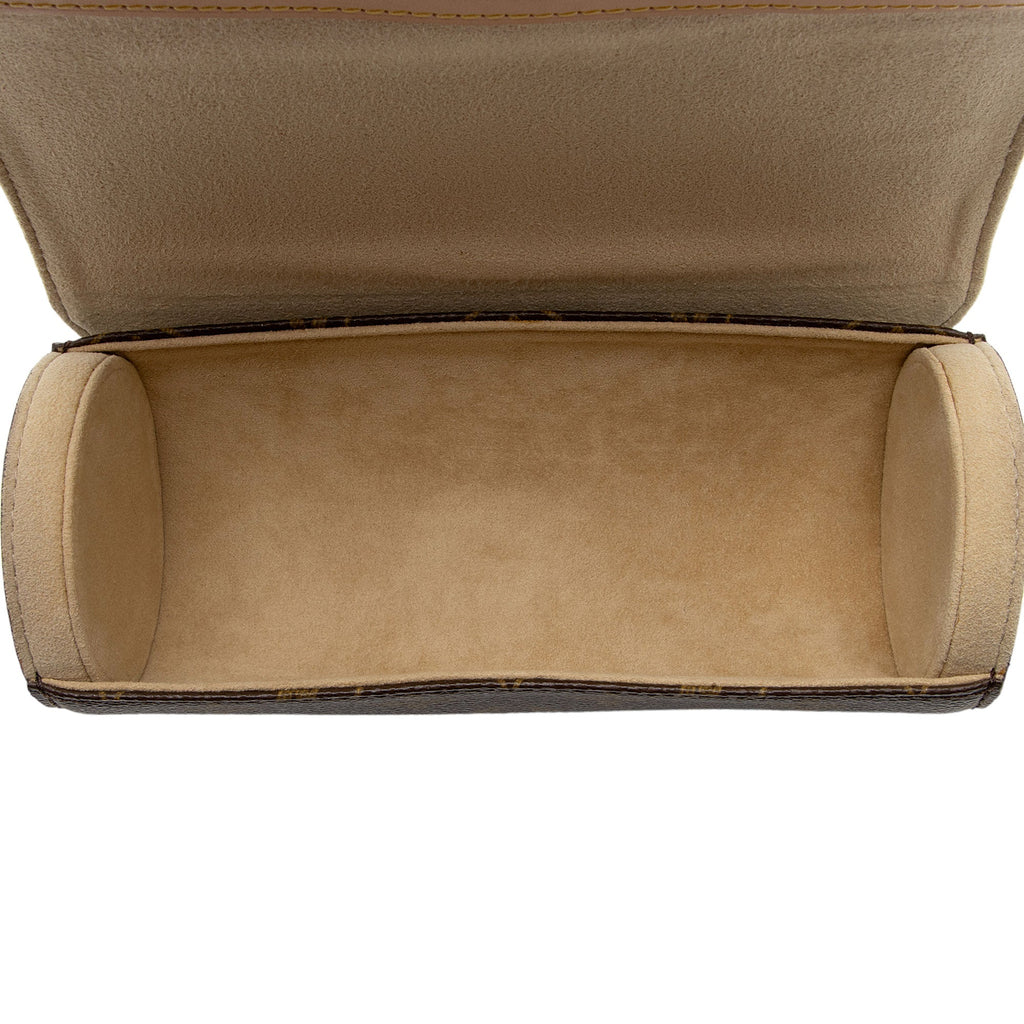 Louis Vuitton Monogram Canvas 3 Watch Travel Case (SHF-hcFKLN)