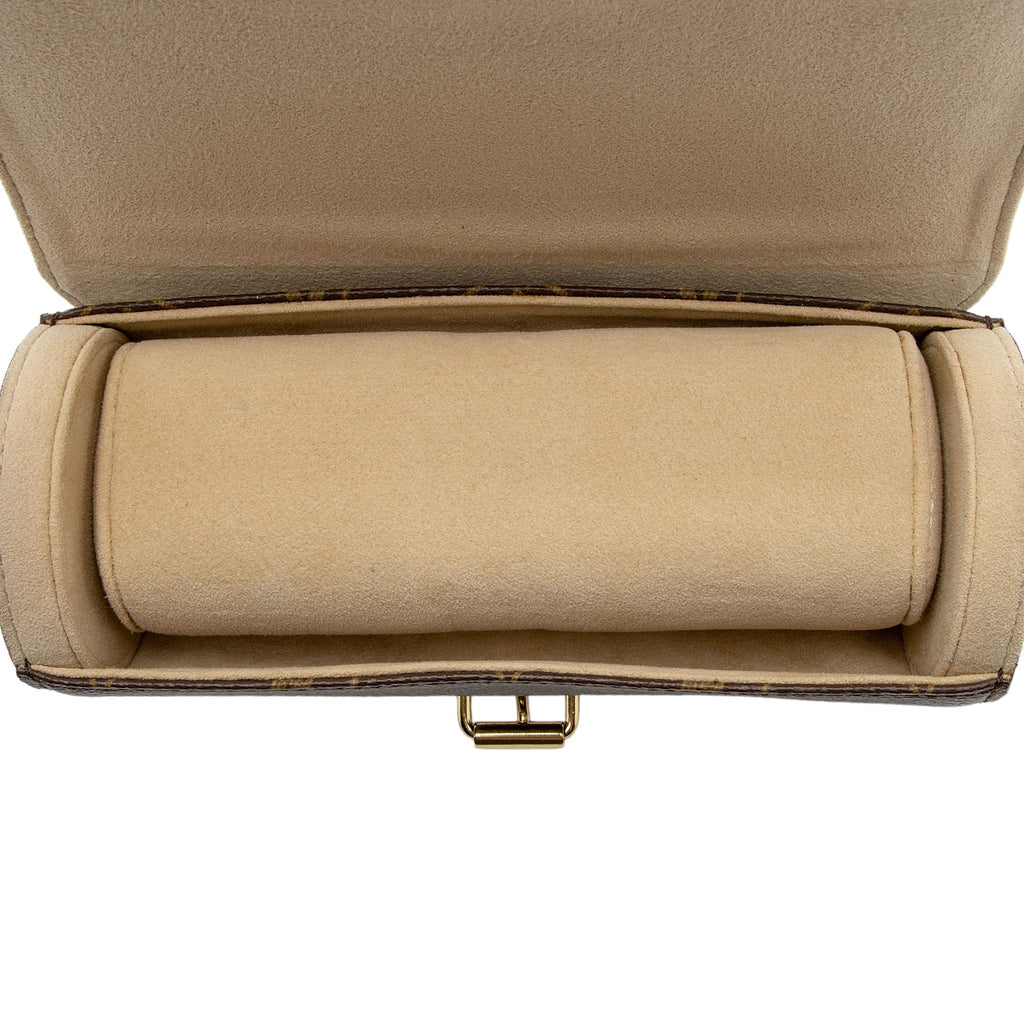 Louis Vuitton Monogram Canvas 3 Watch Travel Case (SHF-hcFKLN)
