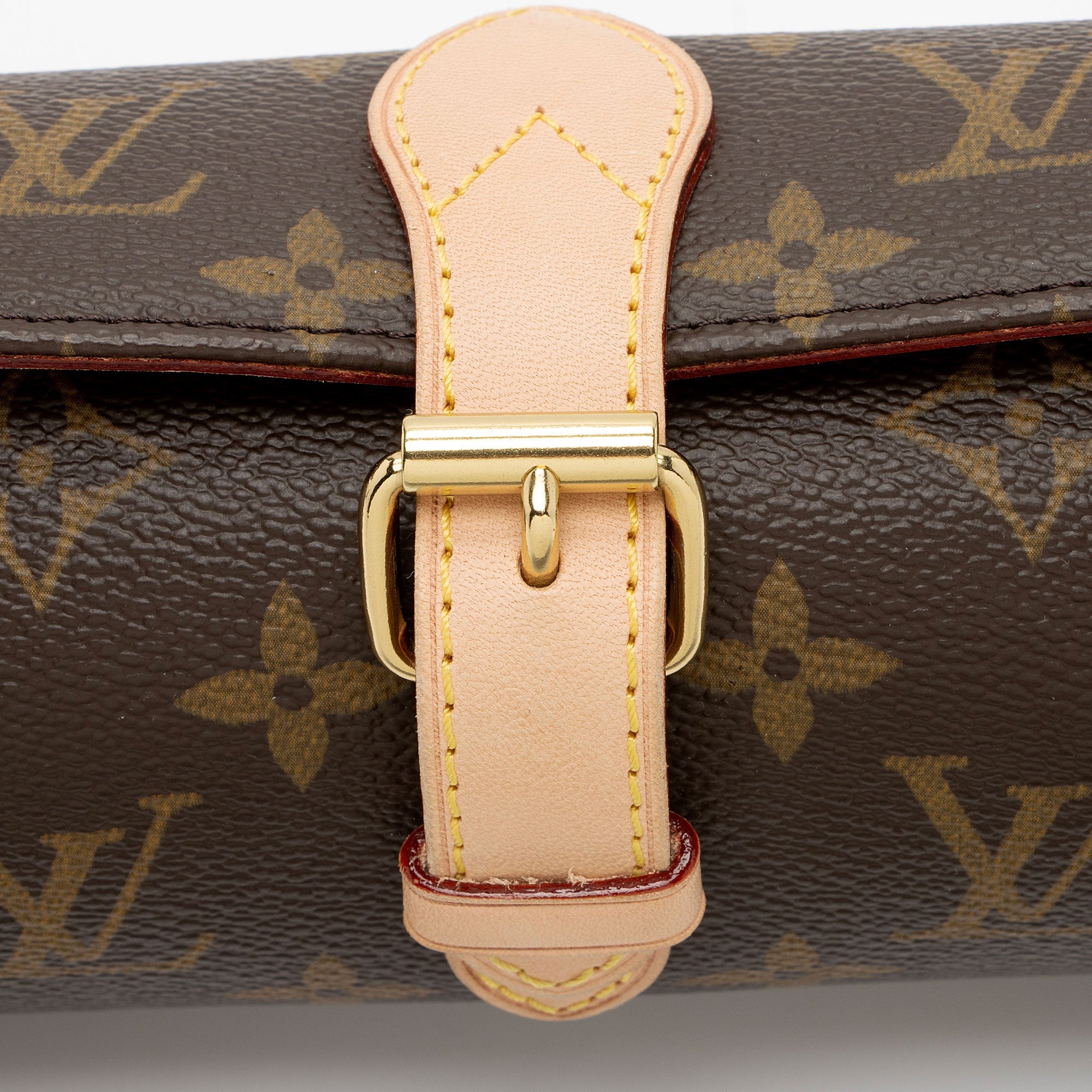 Louis Vuitton Monogram Canvas 3 Watch Travel Case (SHF-Nm6c35)