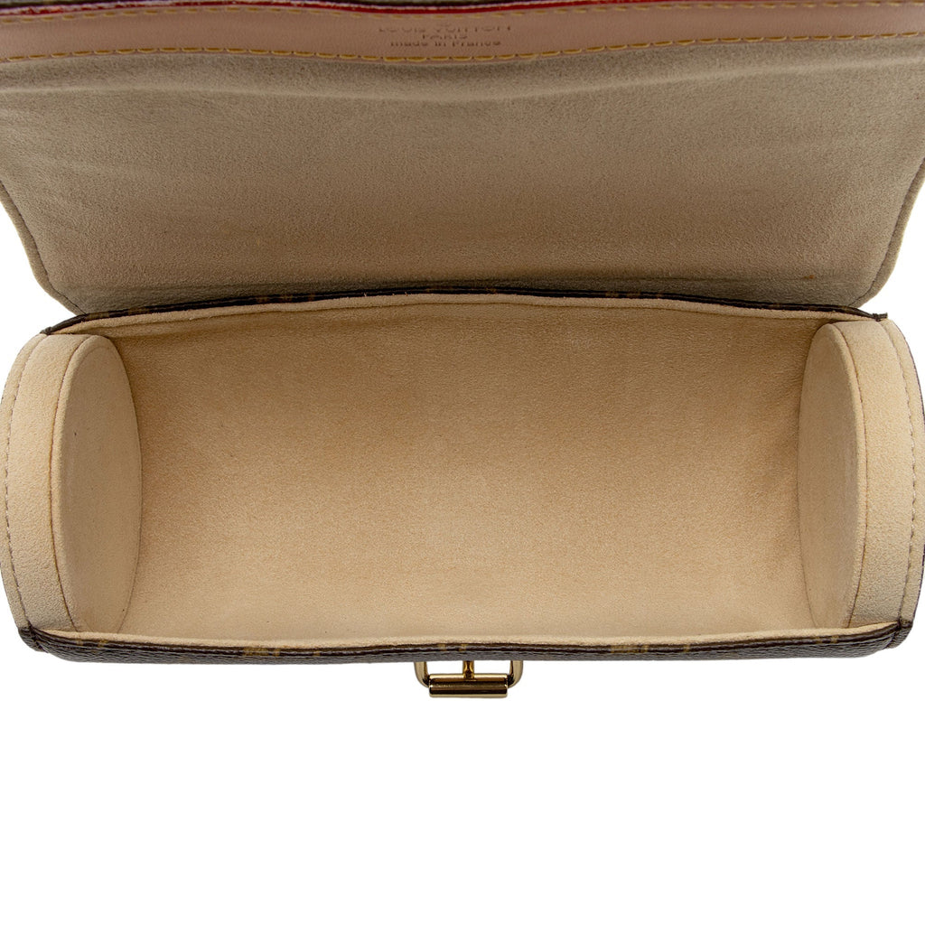 Louis Vuitton Monogram Canvas 3 Watch Travel Case (SHF-Nm6c35)