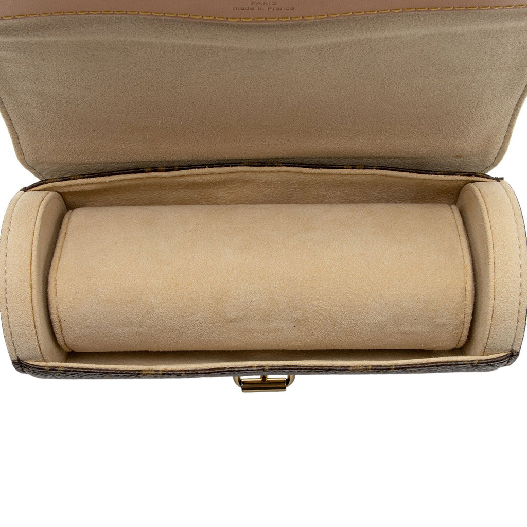 Louis Vuitton Monogram Canvas 3 Watch Travel Case (SHF-Nm6c35)