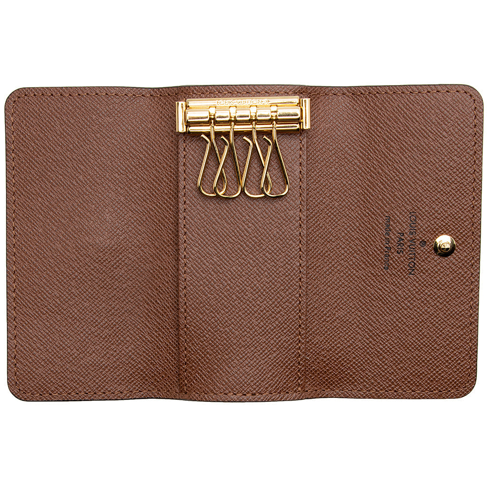 Louis Vuitton Monogram Canvas 4 Key Holder (SHF-21856)