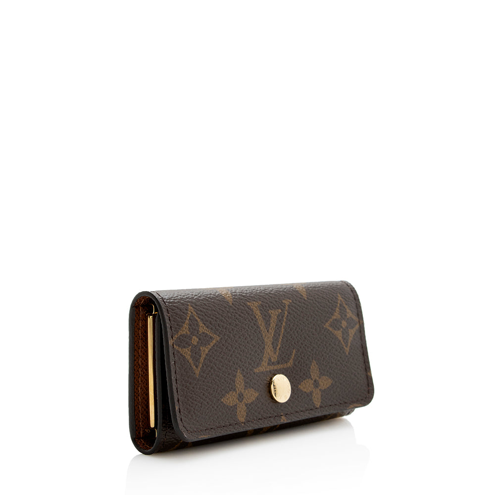 Louis Vuitton Monogram Canvas 4 Key Holder (SHF-21856)