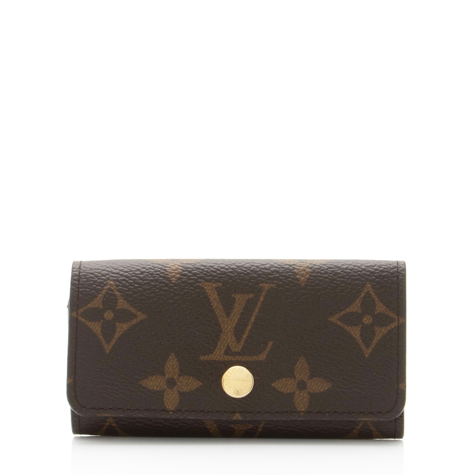 Louis Vuitton Monogram Canvas 4 Key Holder (SHF-F97dEY)