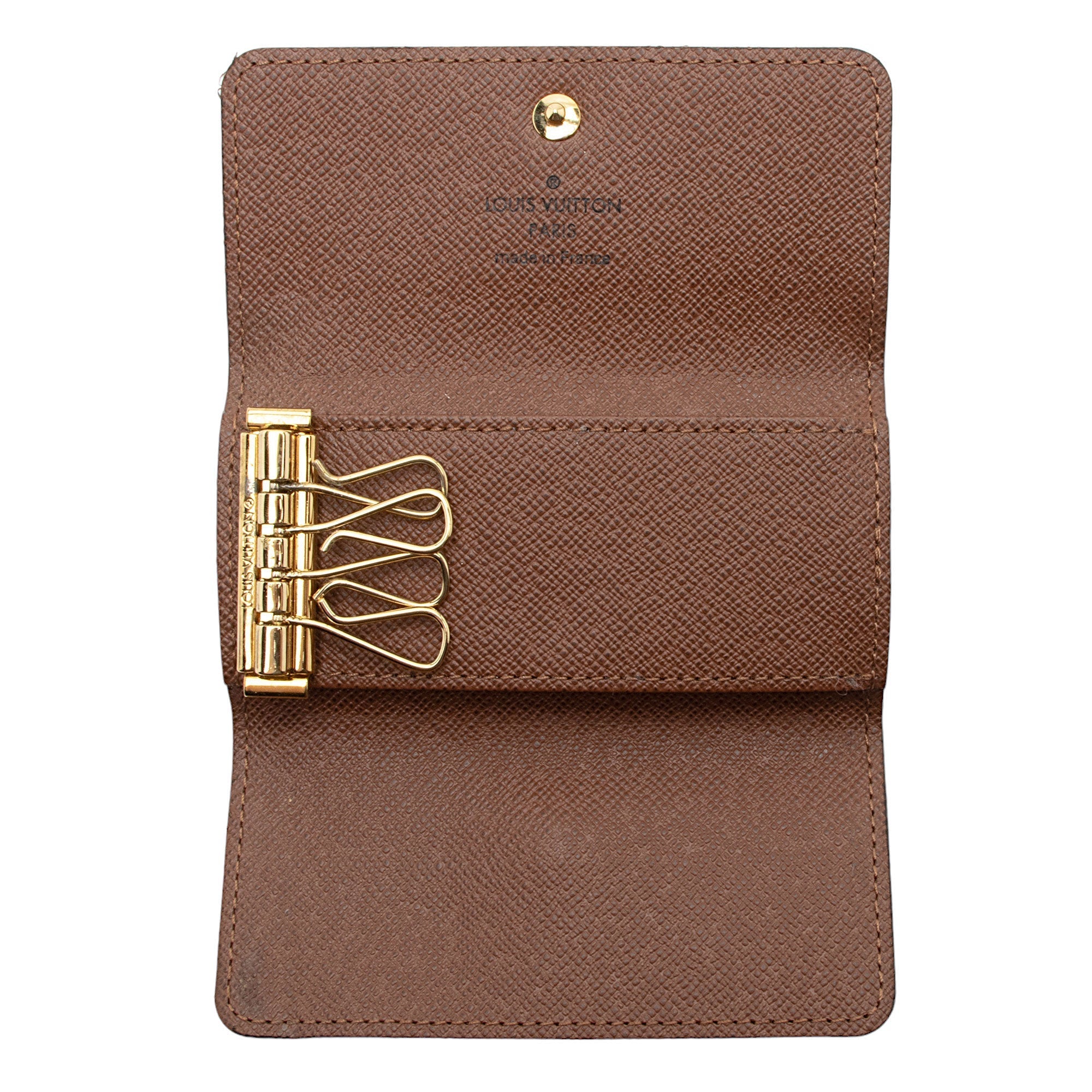 Louis Vuitton Monogram Canvas 4 Key Holder (SHF-F97dEY)