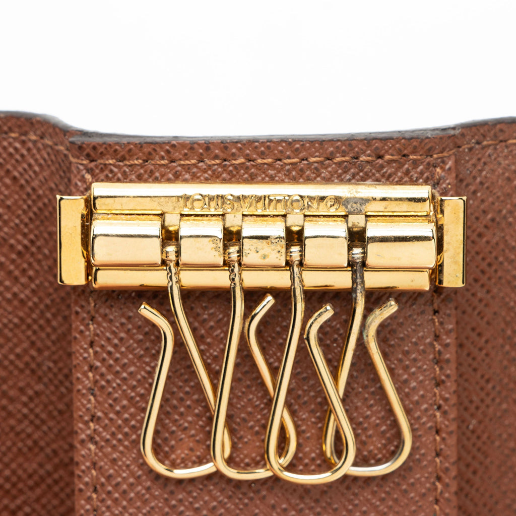 Louis Vuitton Monogram Canvas 4 Key Holder (SHF-F97dEY)