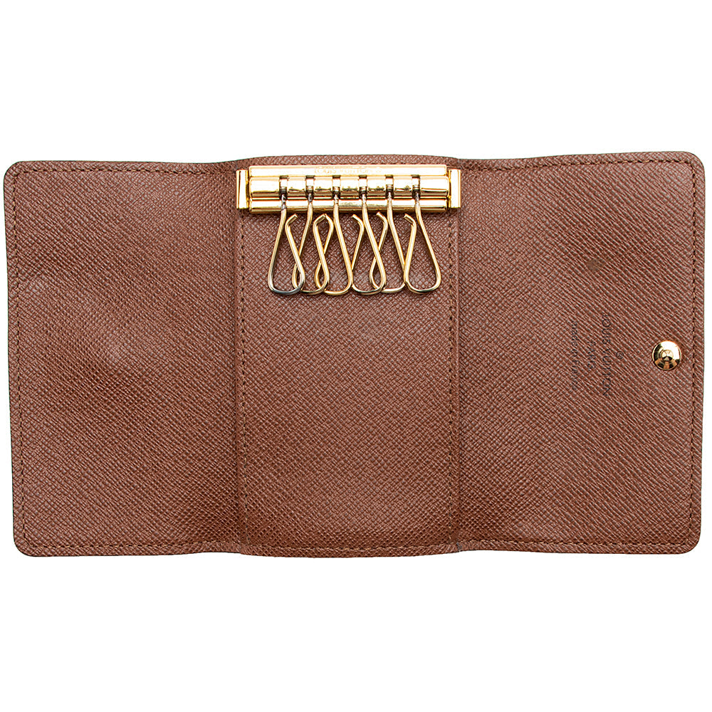Louis Vuitton Monogram Canvas 6 Key Holder (SHF-16413)