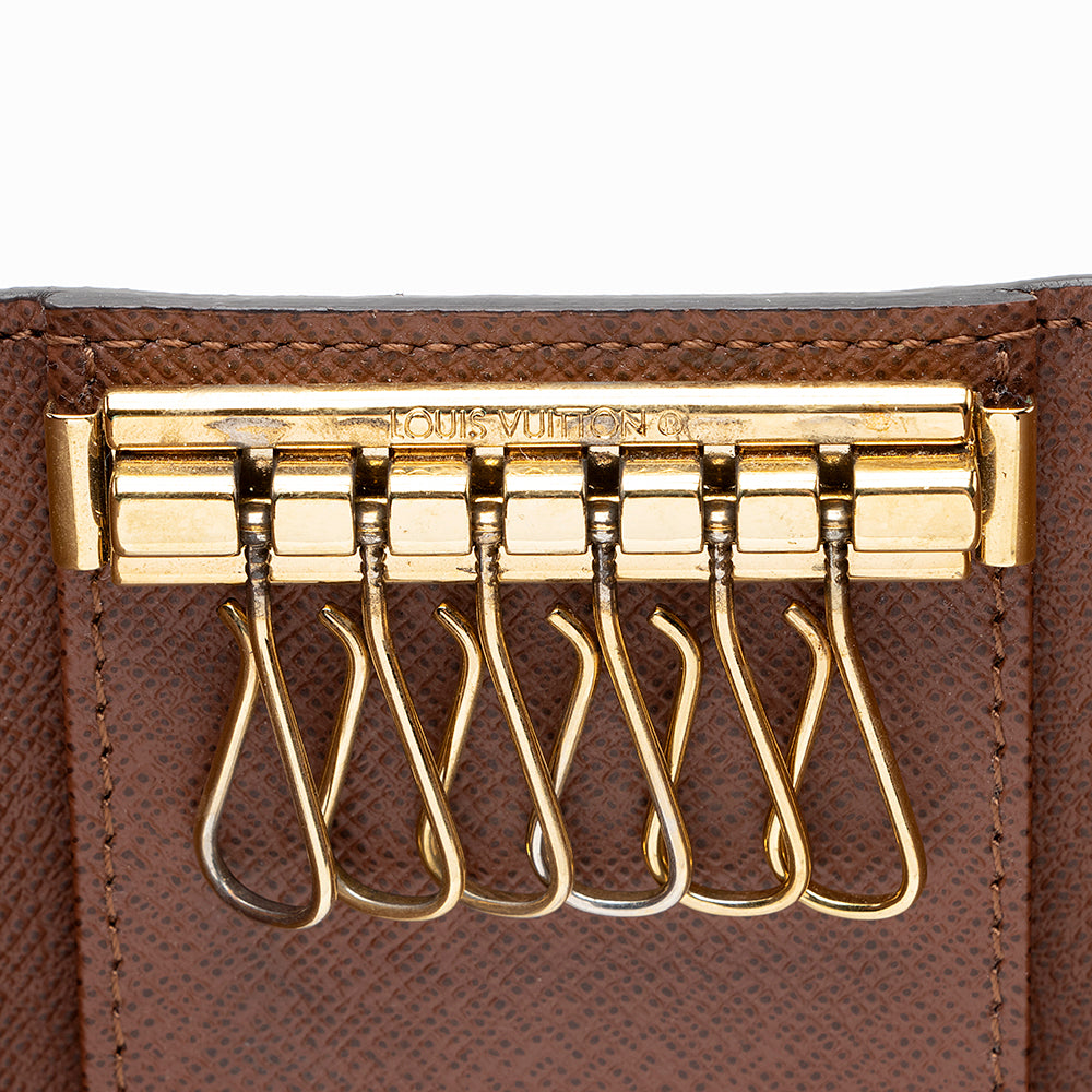 Louis Vuitton Monogram Canvas 6 Key Holder (SHF-21928)