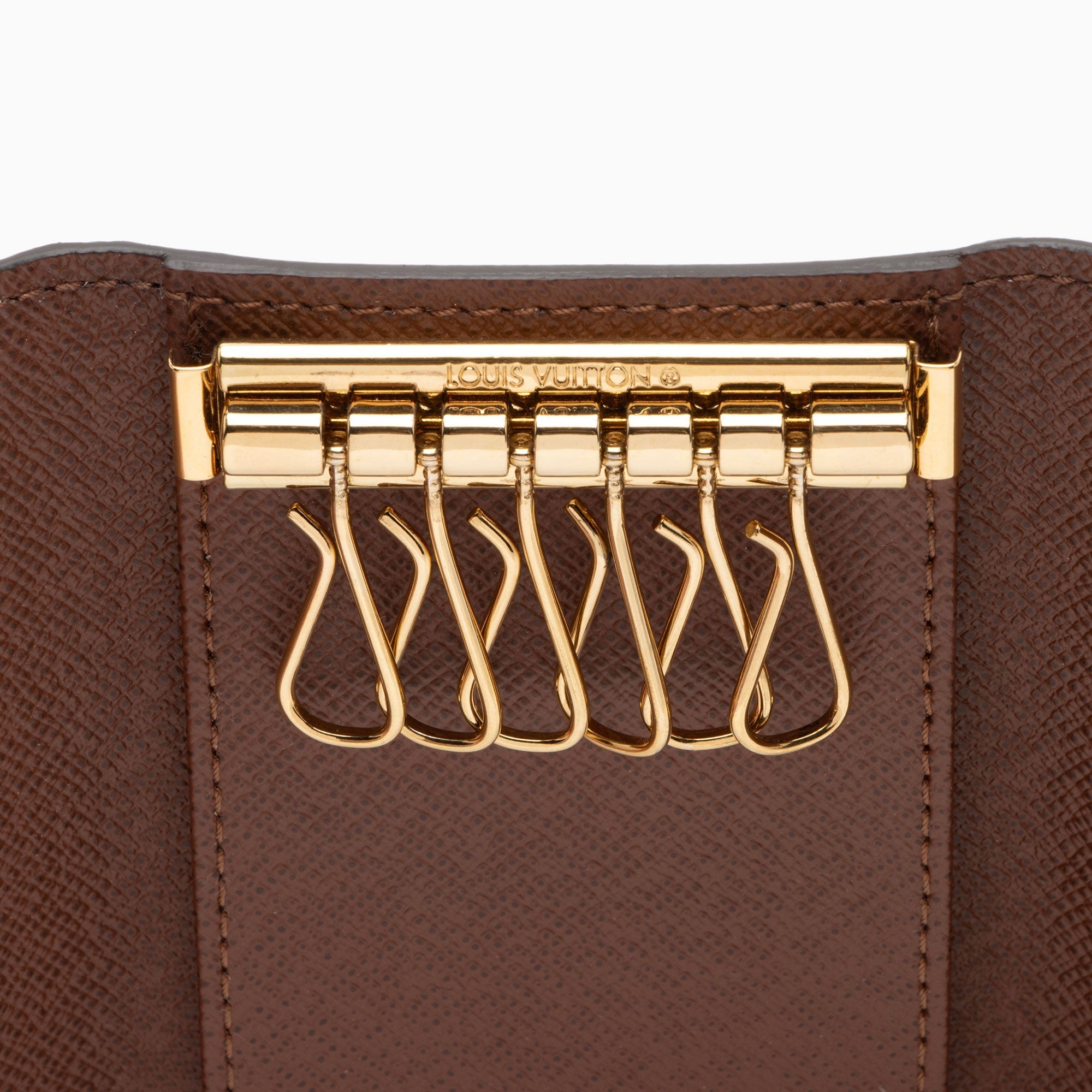 Louis Vuitton Monogram Canvas 6 Key Holder (SHF-pflN6a)