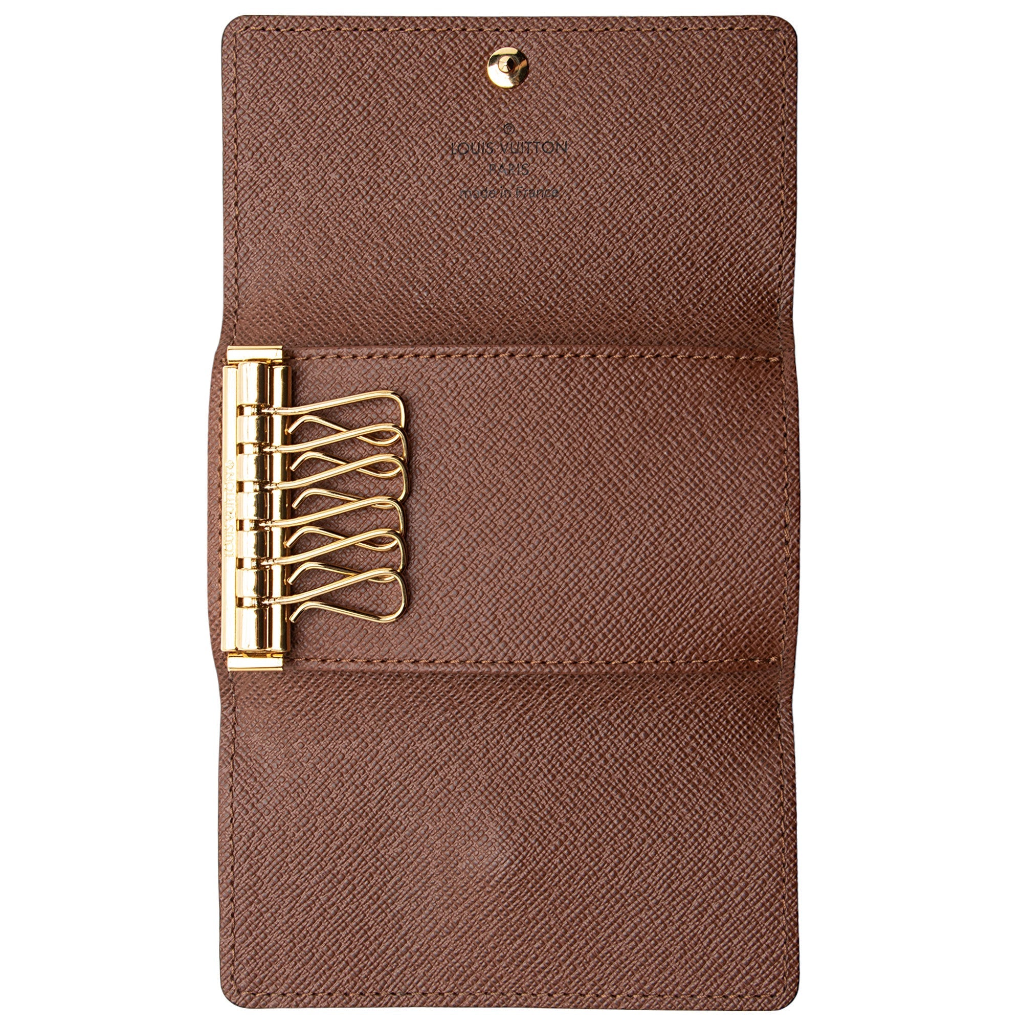 Louis Vuitton Monogram Canvas 6 Key Holder (SHF-pflN6a)
