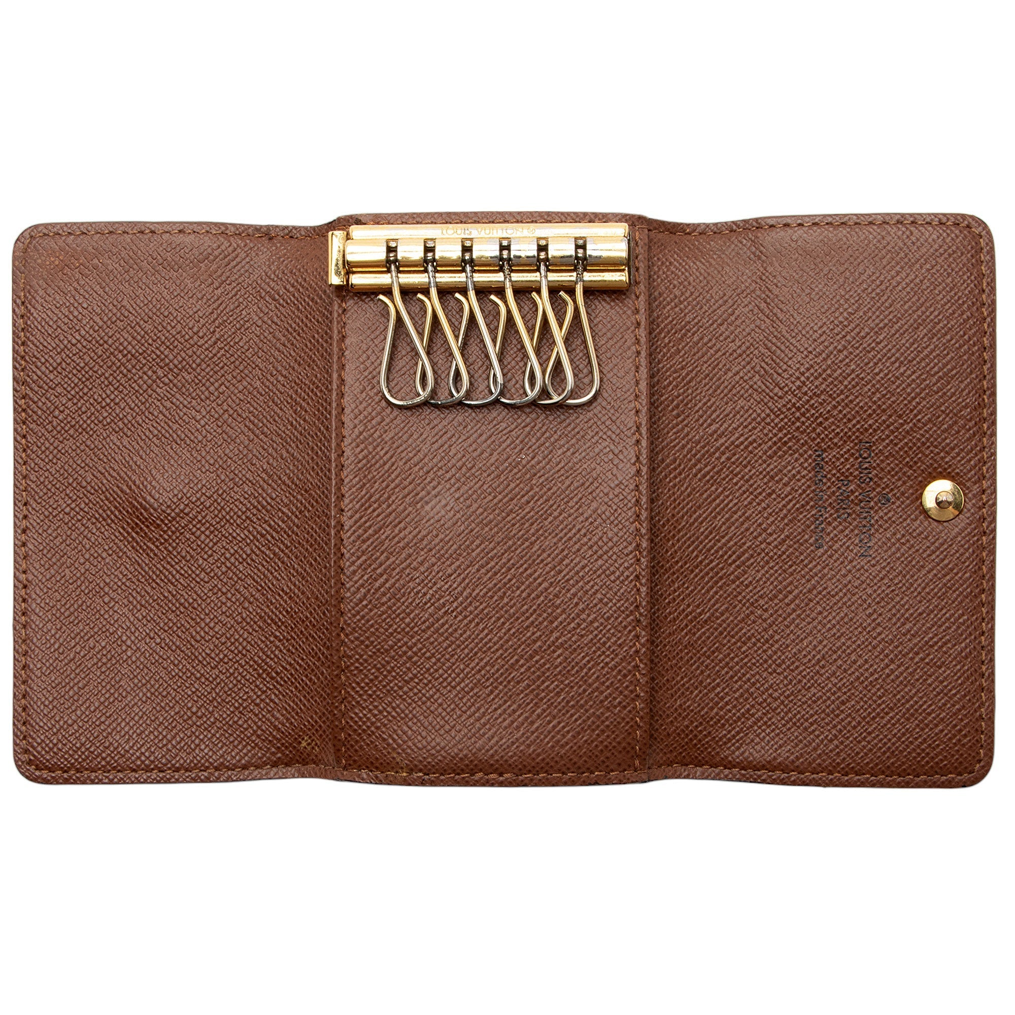 Louis Vuitton Monogram Canvas 6 Key Holder (SHF-kHhvZi)