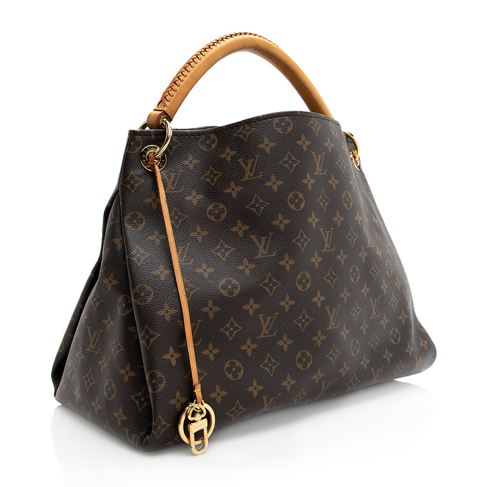 Louis Vuitton Monogram Canvas Artsy MM Shoulder Bag (SHF-19631)