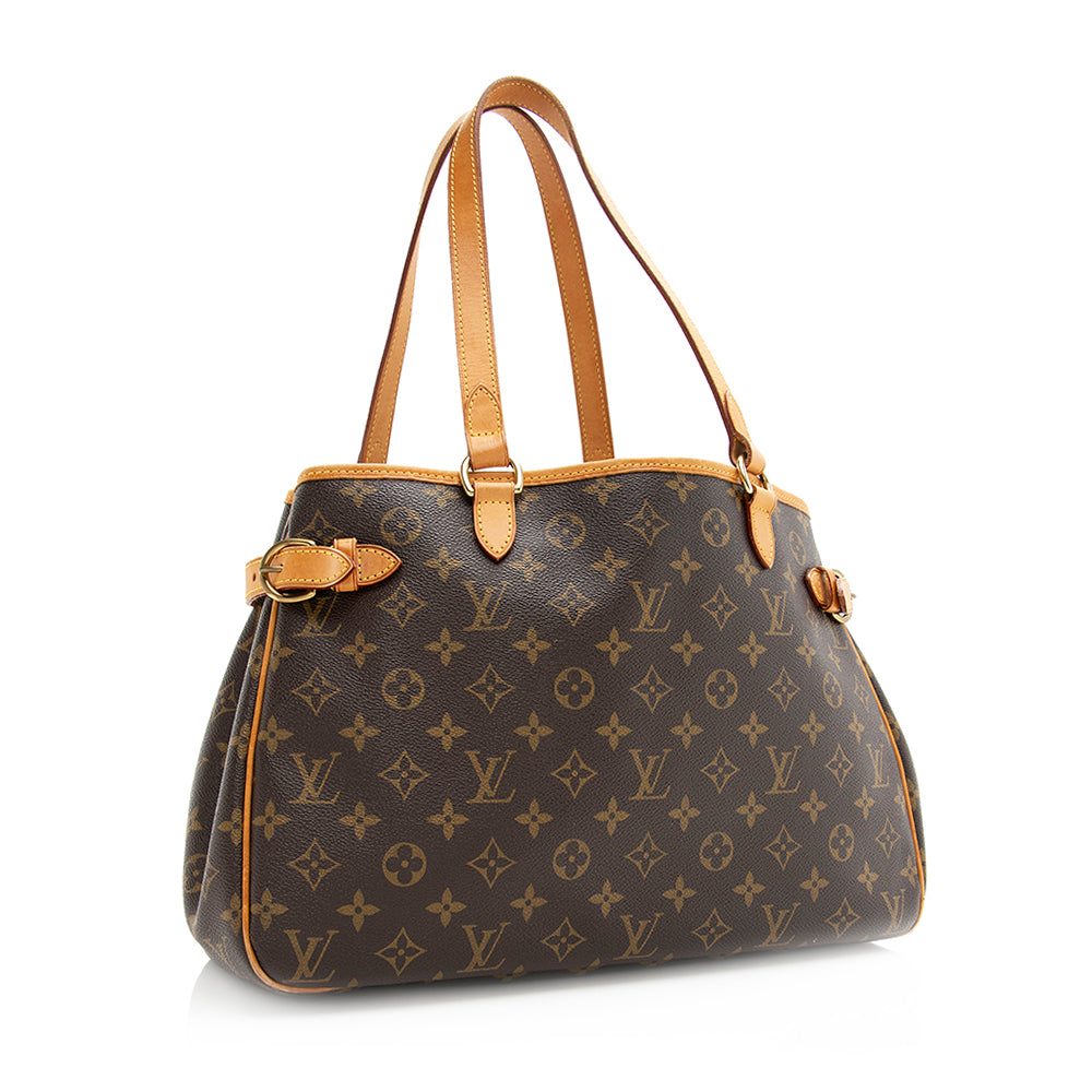 Louis Vuitton Monogram Canvas Batignolles Horizontal Tote (SHF-20325)