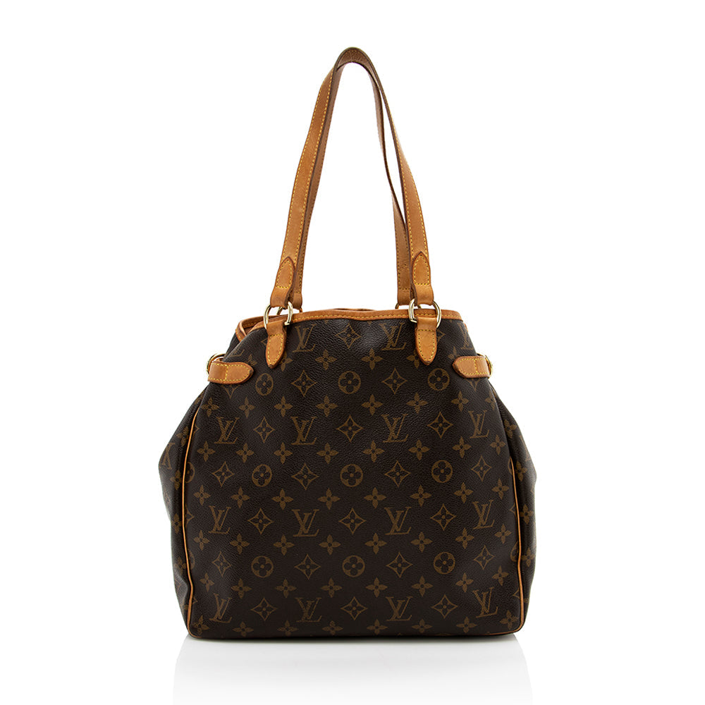 Louis Vuitton Monogram Canvas Batignolles Vertical Tote (SHF-17142)