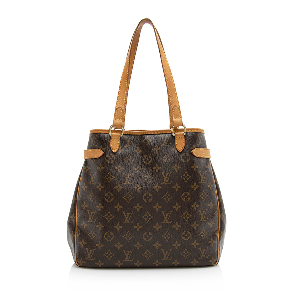 Louis Vuitton Monogram Canvas Batignolles Vertical Tote (SHF-21263)