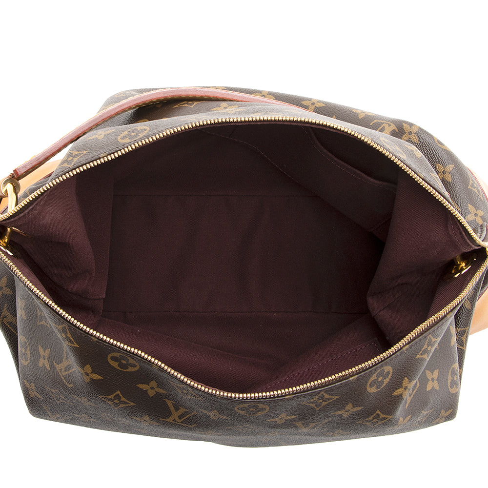 Louis Vuitton Monogram Canvas Berri MM Shoulder Bag (SHF-20906)