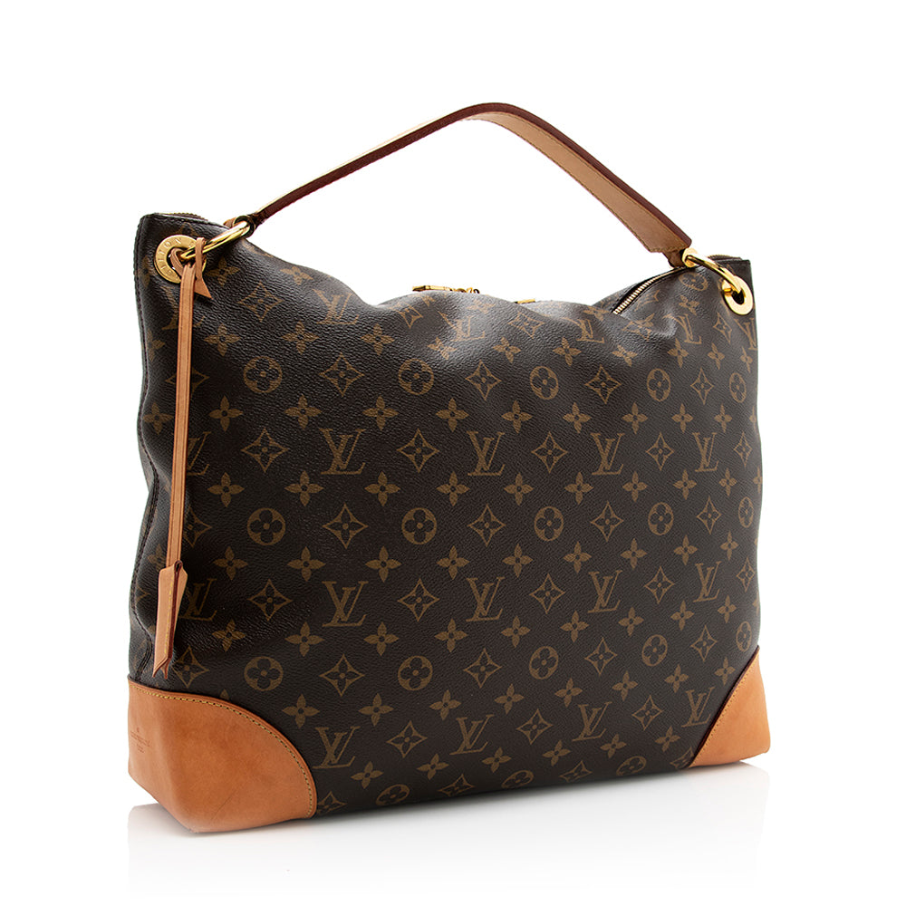 Louis Vuitton Monogram Canvas Berri MM Shoulder Bag (SHF-20906)