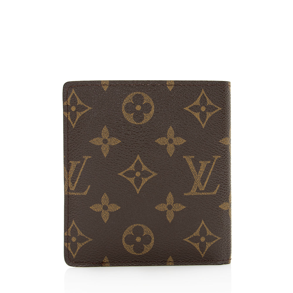 Louis Vuitton Monogram Canvas Bifold Wallet (SHF-21636)