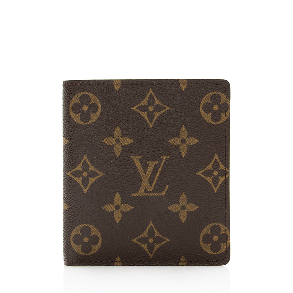 Louis Vuitton Monogram Canvas Bifold Wallet (SHF-21636)