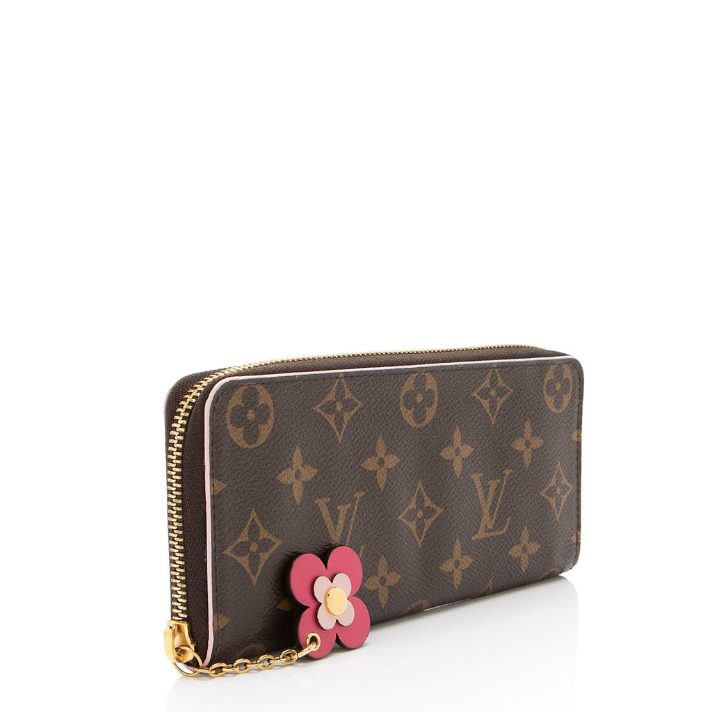 Louis Vuitton Monogram Canvas Blooming Flowers Clemence Wallet (SHF-mUgLHv)