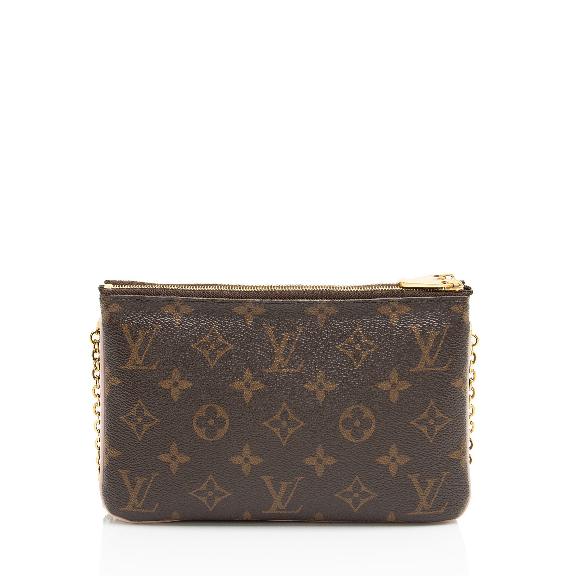 Louis Vuitton Monogram Canvas Blooming Flowers Double Zip Pochette
