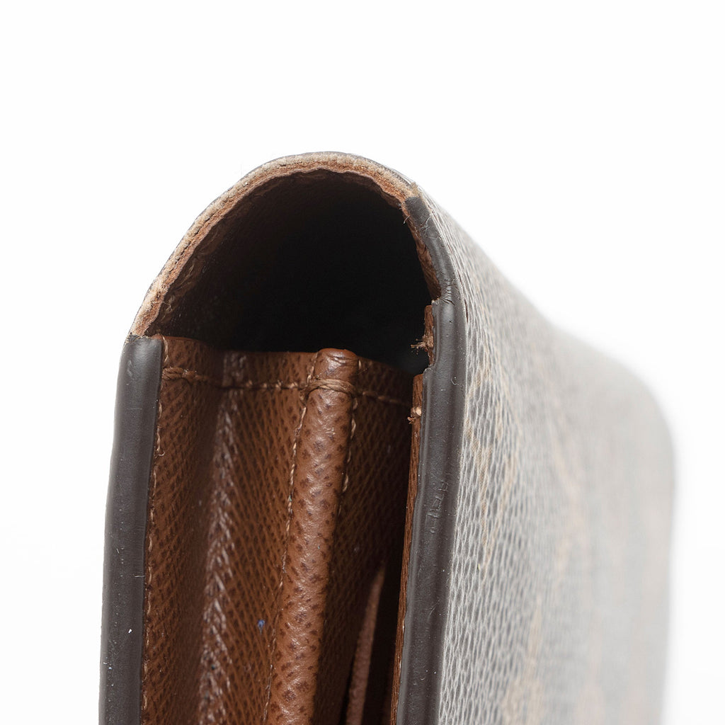Louis Vuitton Monogram Canvas Brazza Wallet (SHF-HDQGzQ)