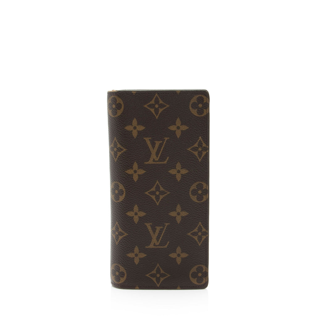 Louis Vuitton Monogram Canvas Brazza Wallet (SHF-HDQGzQ)