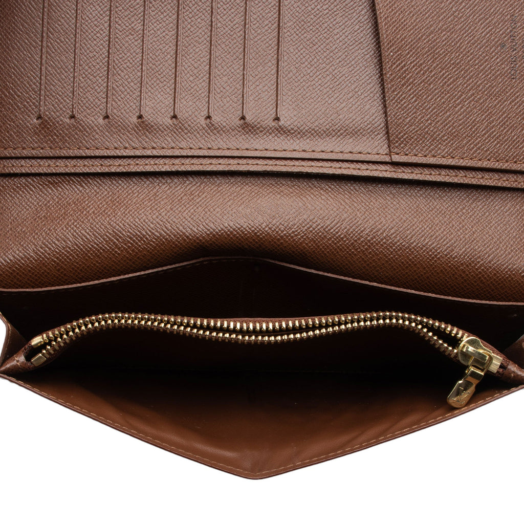 Louis Vuitton Monogram Canvas Brazza Wallet (SHF-HDQGzQ)