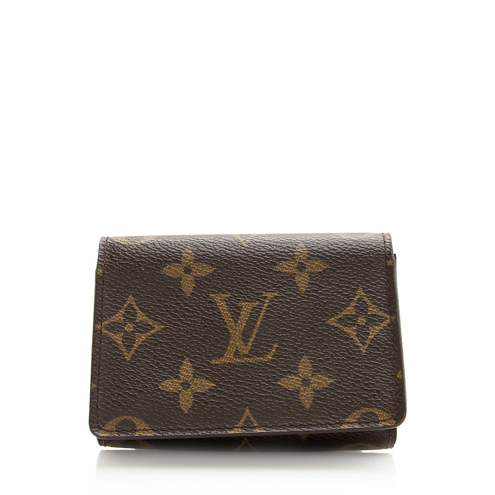 Louis Vuitton Monogram Canvas Business Card Holder (SHF-19475)