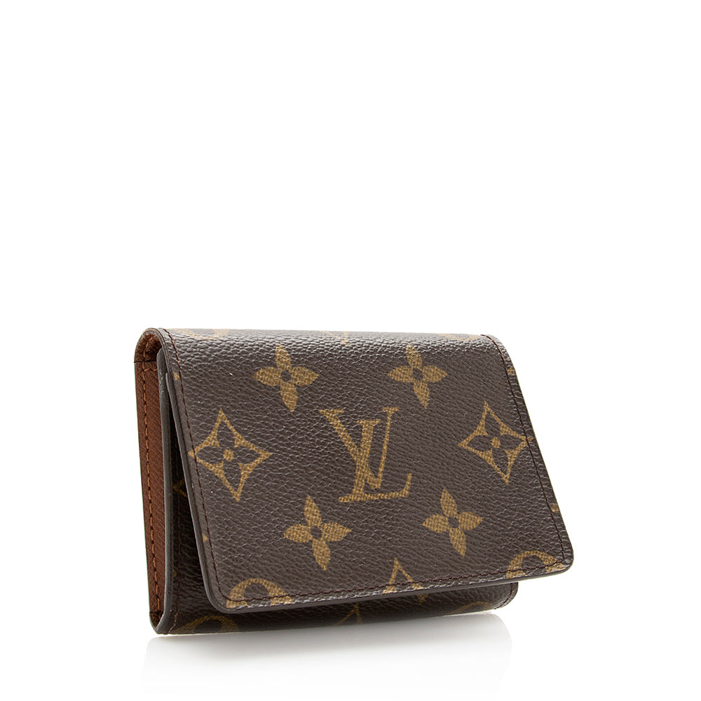 Louis Vuitton Monogram Canvas Business Card Holder (SHF-19475)