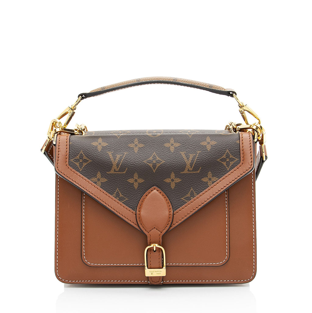 Louis Vuitton Monogram Canvas Calfskin Biface Shoulder Bag