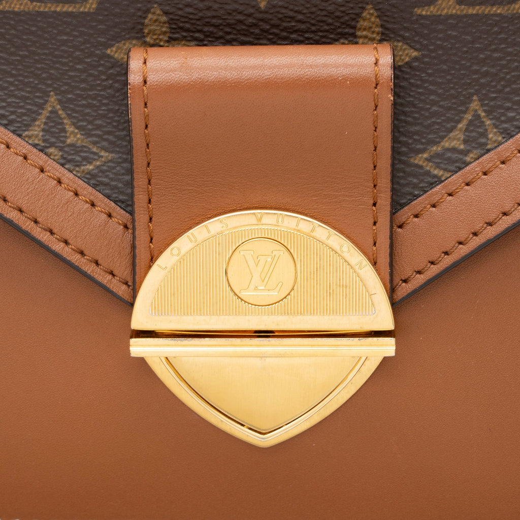 Louis Vuitton Monogram Canvas Calfskin Biface Shoulder Bag
