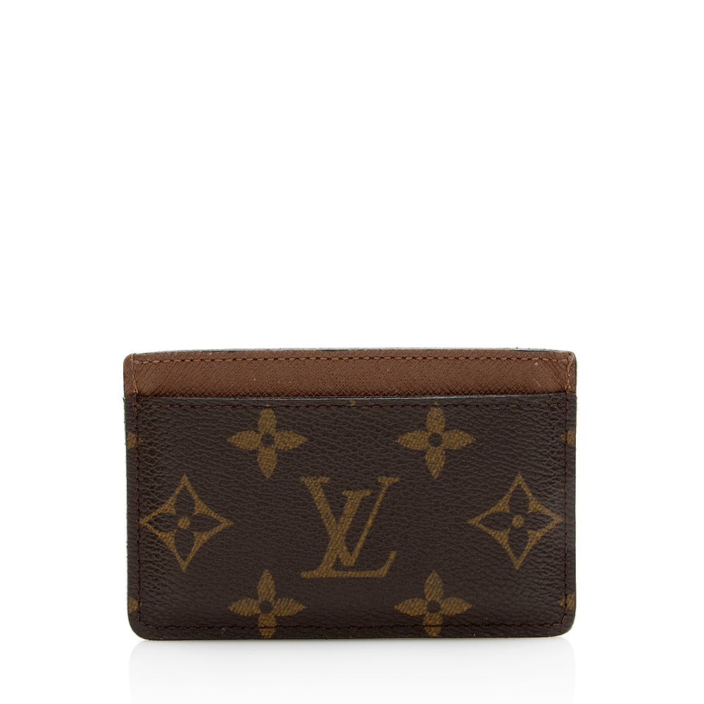 Louis Vuitton Monogram Canvas Card Holder (SHF-21330)