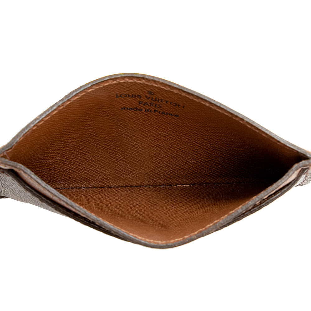 Louis Vuitton Monogram Canvas Card Holder (SHF-21330)