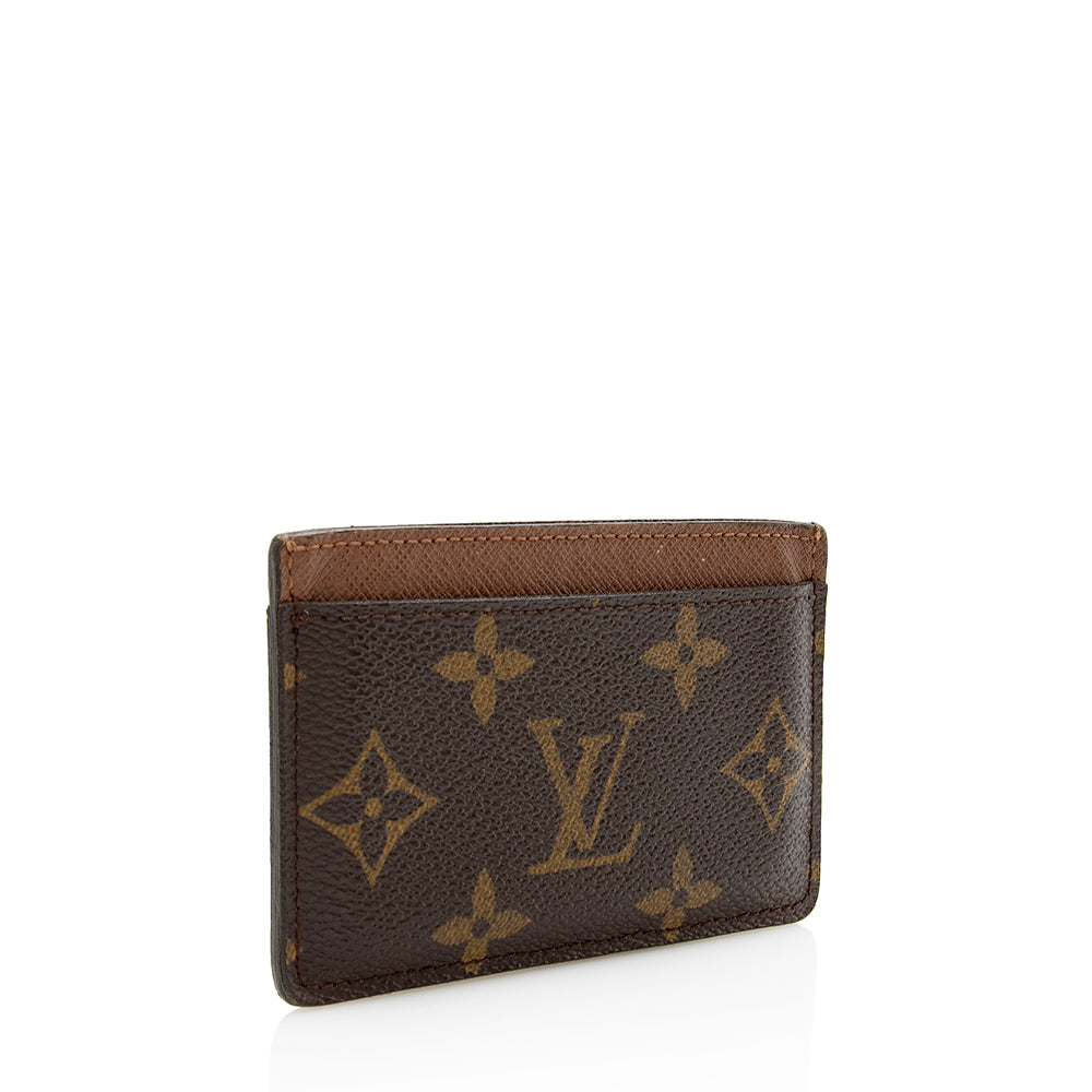 Louis Vuitton Monogram Canvas Card Holder (SHF-21330)