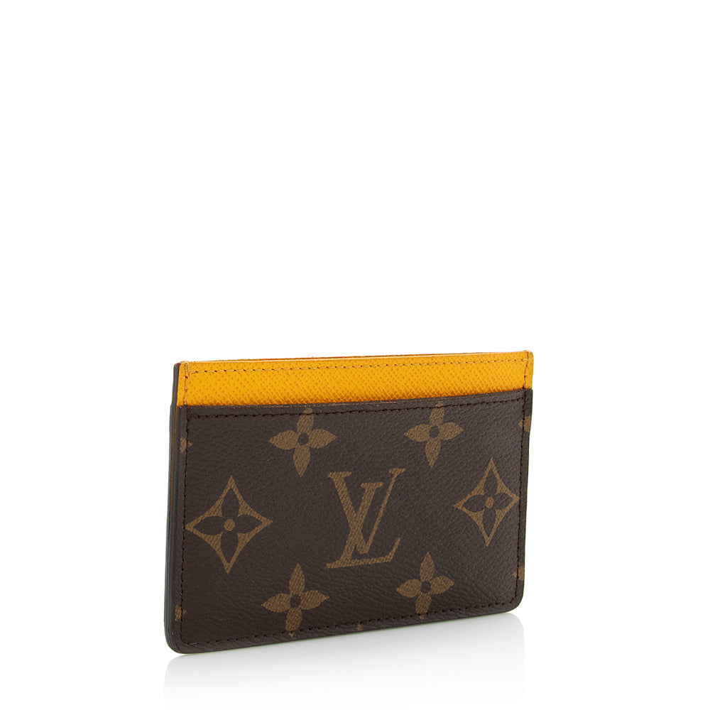 Louis Vuitton Monogram Canvas Card Holder (SHF-21513)