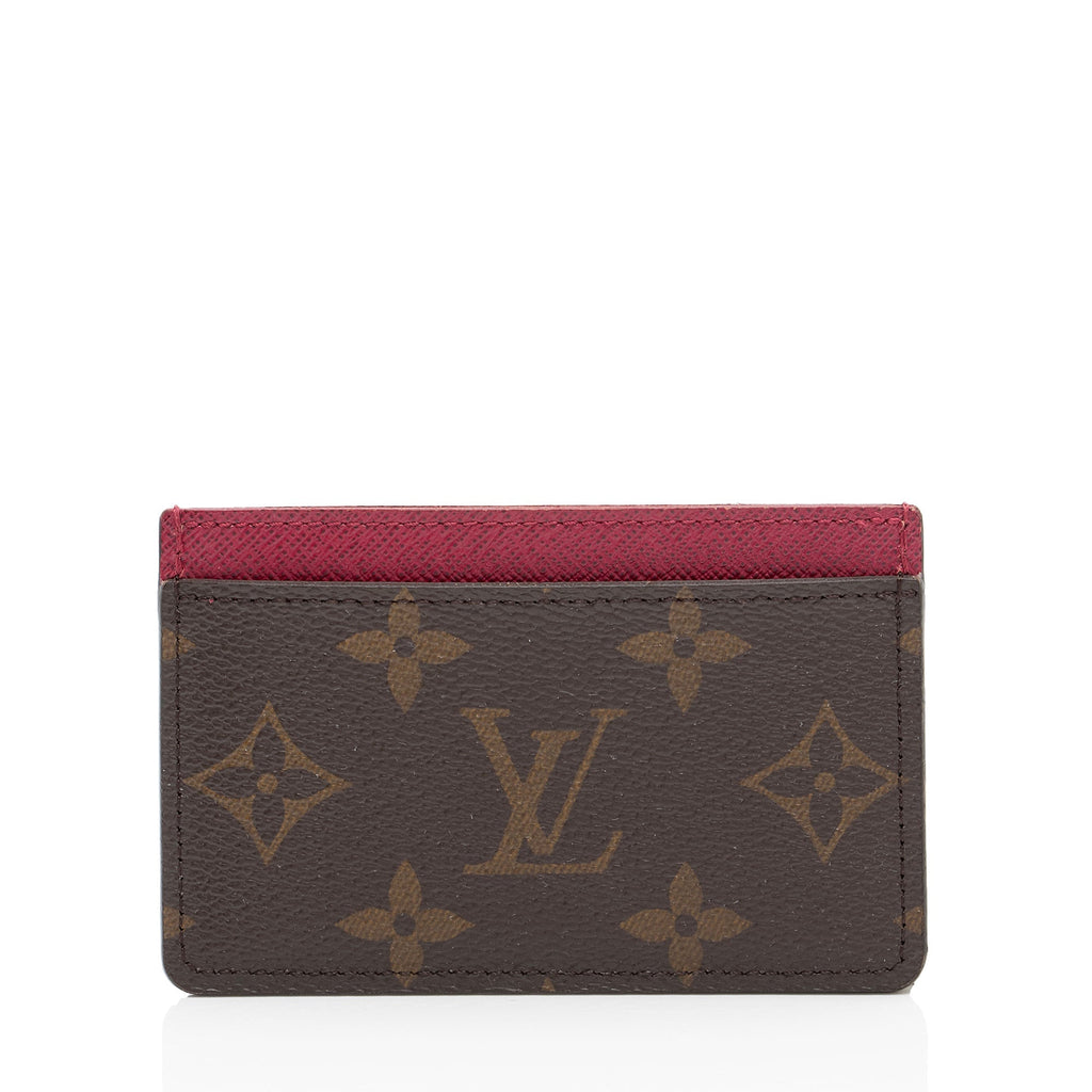 Louis Vuitton Monogram Canvas Card Holder (SHF-L3A37d)