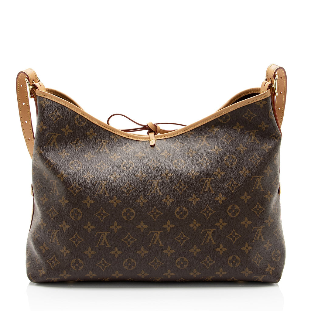 Louis Vuitton Monogram Canvas CarryAll MM Shoulder Bag (SHF-y100jU)