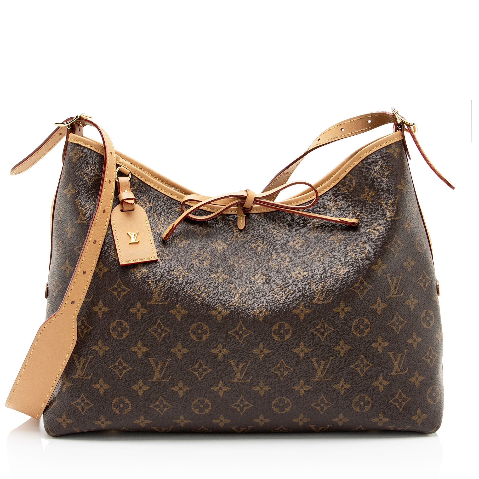 Louis Vuitton Monogram Canvas CarryAll MM Shoulder Bag (SHF-y100jU)