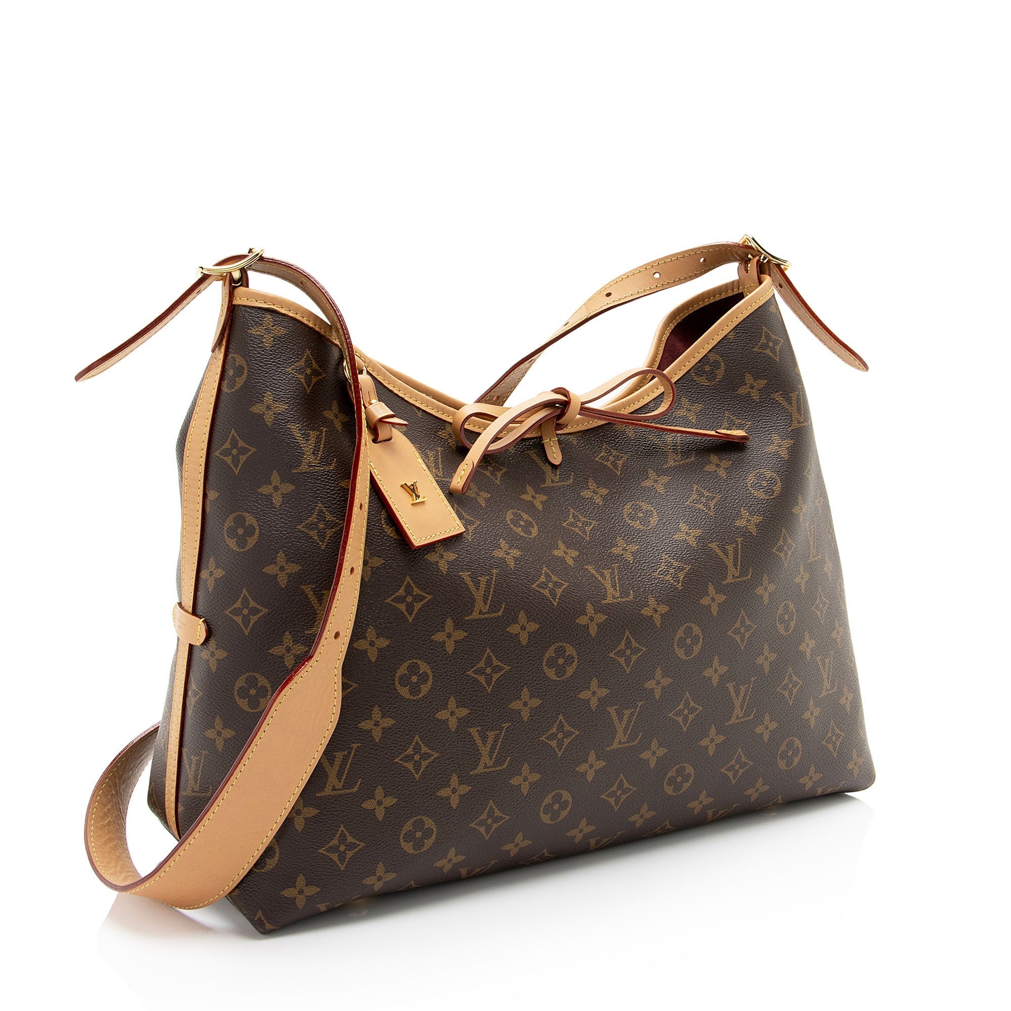 Louis Vuitton Monogram Canvas CarryAll MM Shoulder Bag (SHF-y100jU)