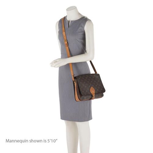 Louis Vuitton  Monogram Canvas Cartouchiere GM Shoulder Bag (SHF-18902)