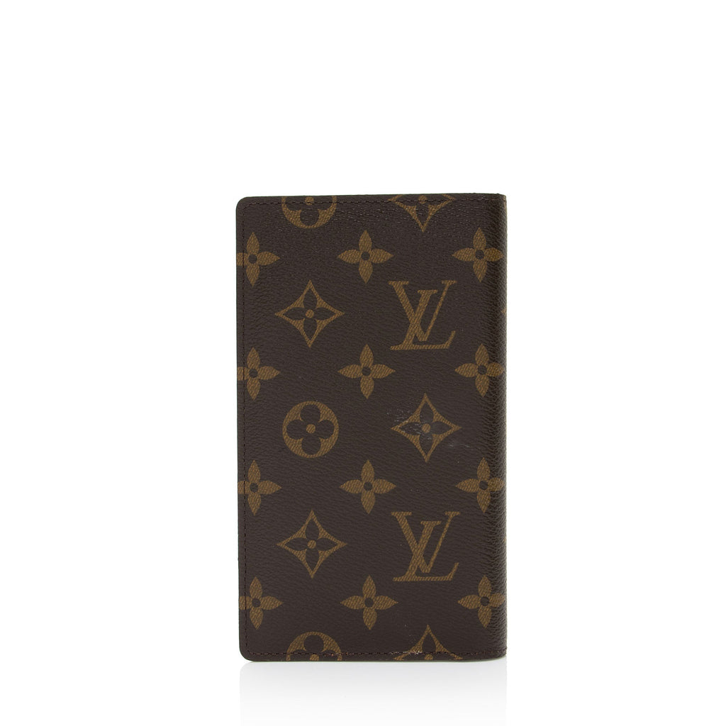 Louis Vuitton Monogram Canvas Checkbook Cover (SHF-3awlVu)