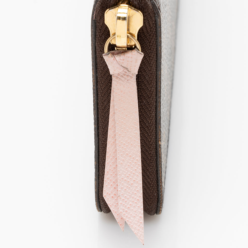 Louis Vuitton Monogram Canvas Clemence Wallet (SHF-20523)