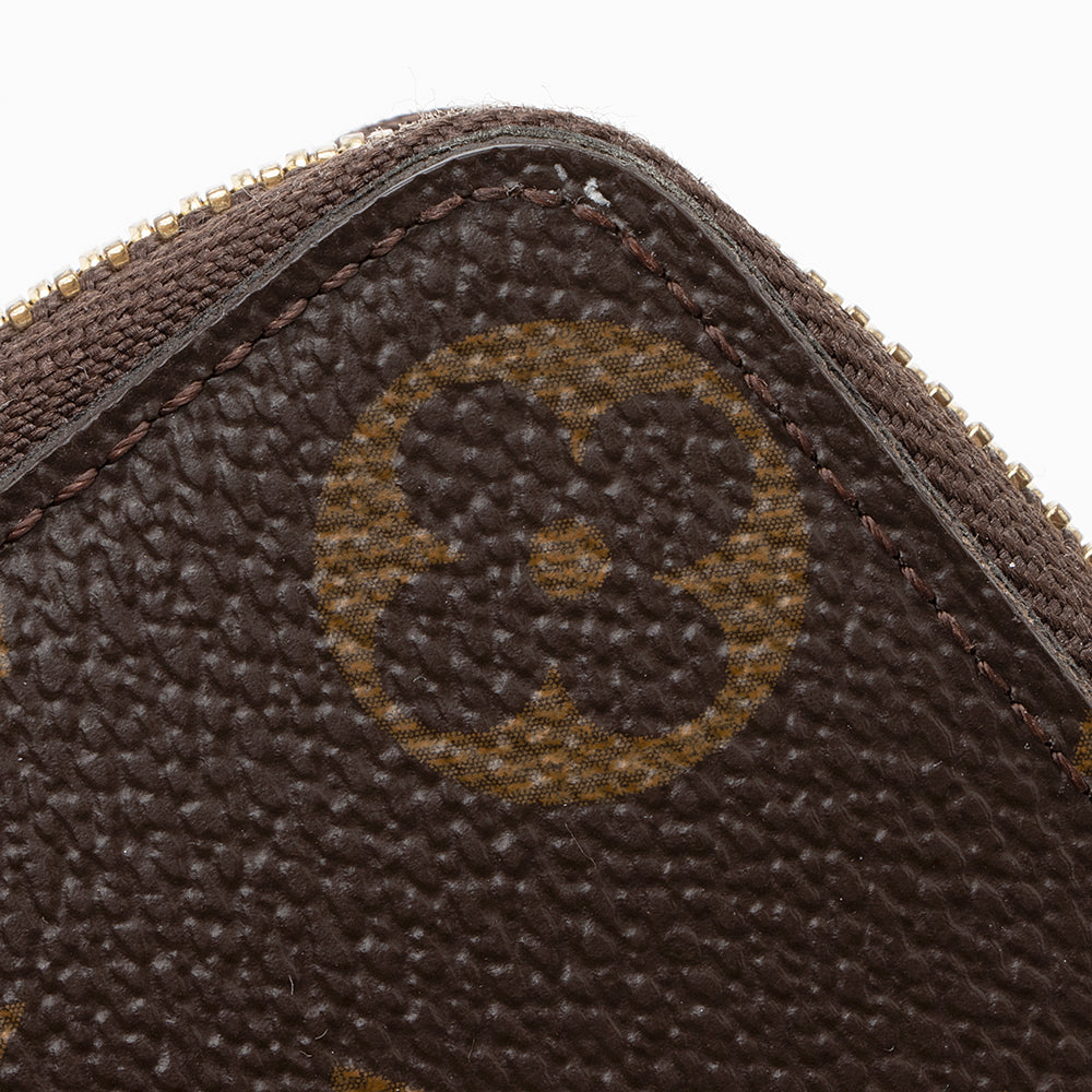 Louis Vuitton Monogram Canvas Clemence Wallet (SHF-20932)