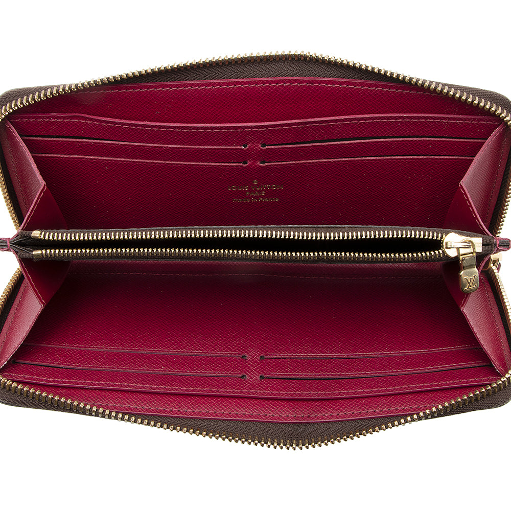 Louis Vuitton Monogram Canvas Clemence Wallet (SHF-20932)