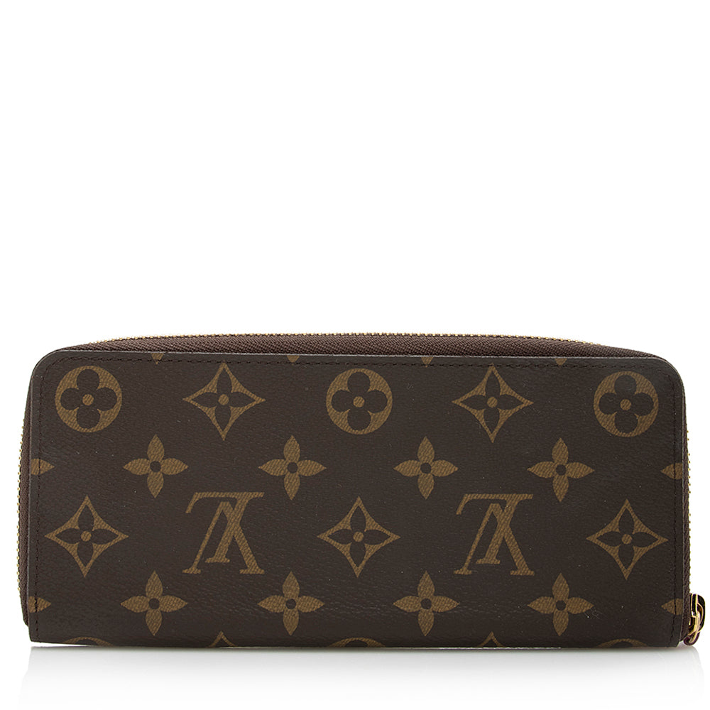 Louis Vuitton Monogram Canvas Clemence Wallet (SHF-21537)
