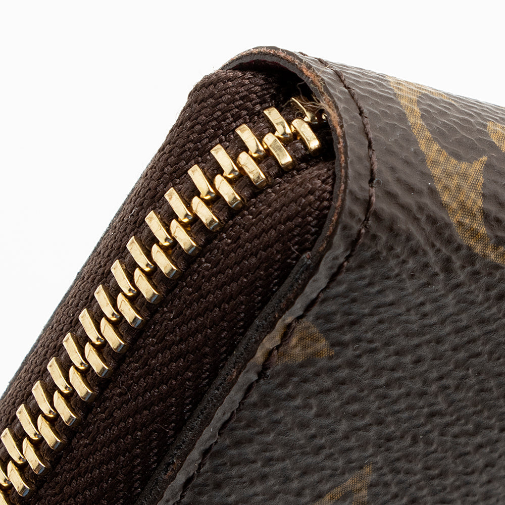 Louis Vuitton Monogram Canvas Clemence Wallet (SHF-21537)