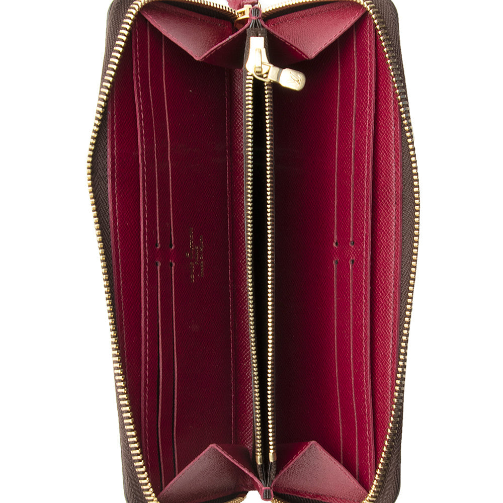 Louis Vuitton Monogram Canvas Clemence Wallet (SHF-21537)