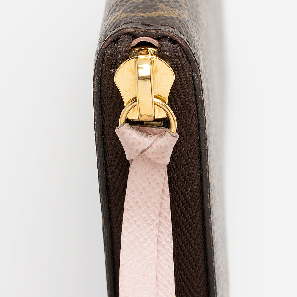 Louis Vuitton Monogram Canvas Clemence Wallet (SHF-22007)