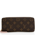 Louis Vuitton Monogram Canvas Clemence Wallet (SHF-22007)